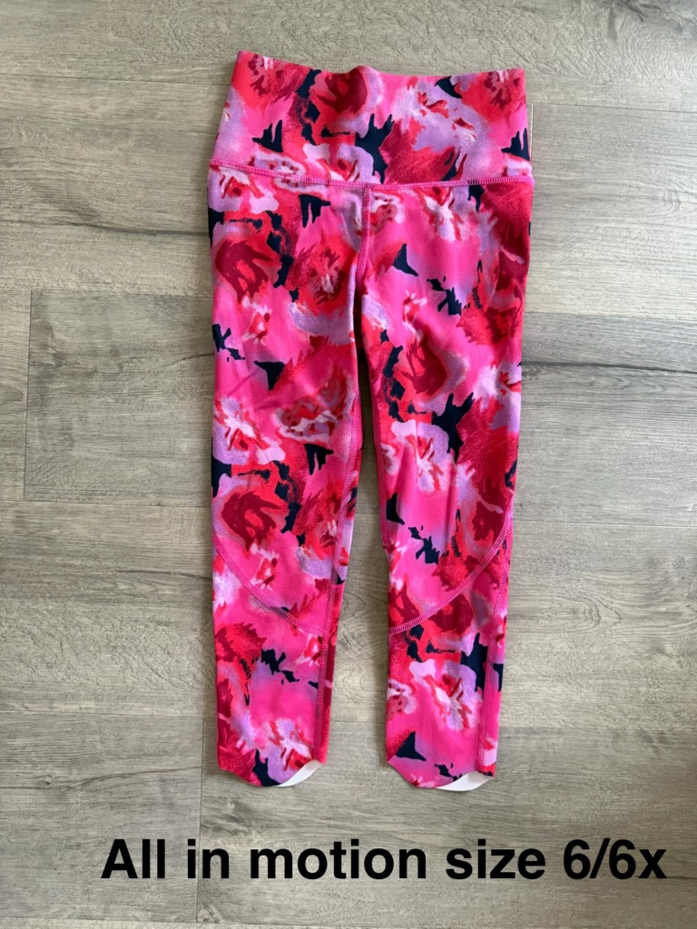 all in motion Hot Pink Floral Girls' Active Leggings-BUNDLE WITH MORE DISCOUNT